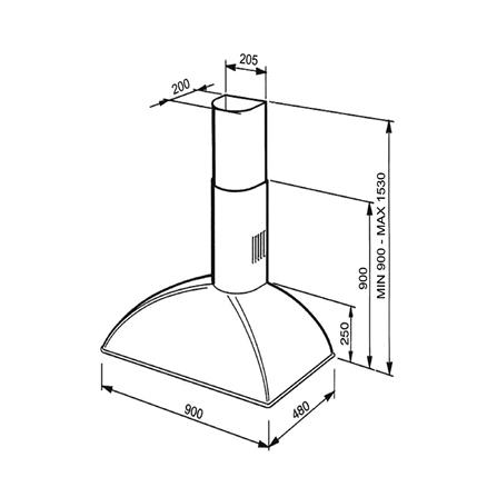 เครื่องดูดควันกระโจม SMEG KS89POE 90 ซม._4