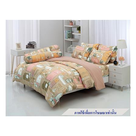 ชุดผ้าปูที่นอน 6 ฟุต 5 ชิ้น TULIP หมาจ๋า 60012-DLC129