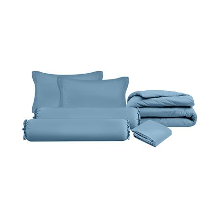 ชุดผ้าปูที่นอน 5 ฟุต 6 ชิ้น LOTUS ATTITUDE NORDEN สี HIMMEL_1