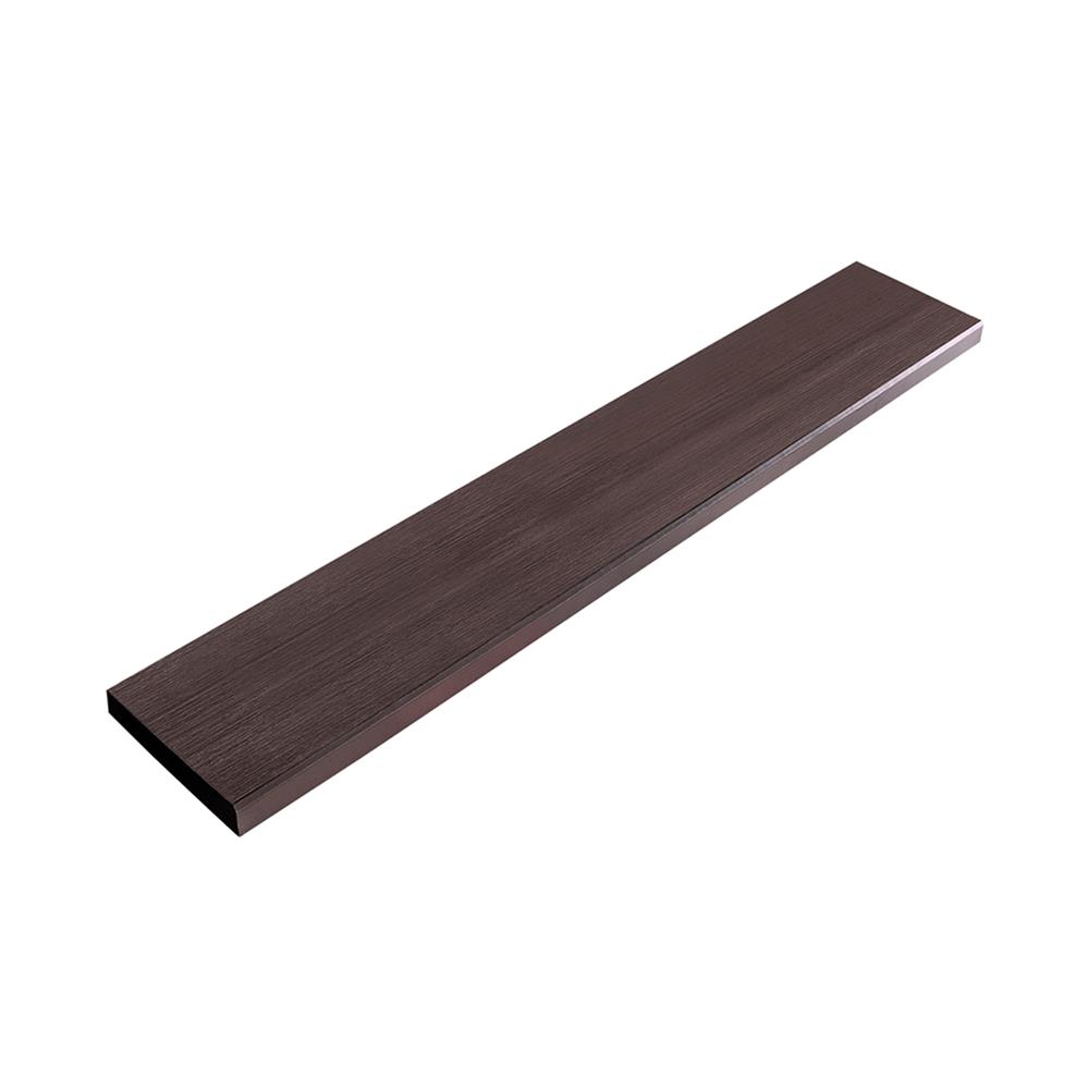 ไม้พื้น ตราเพชร ลายเสี้ยน 15x300x2.5 ซม. สีน้ำตาลช็อคโกแลต