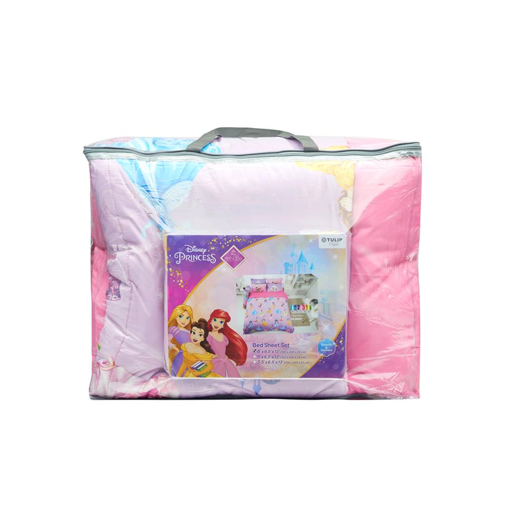 ชุดผ้าปูที่นอน 6 ฟุต 6 ชิ้น TULIP PRINCESS 60255-DLD005
