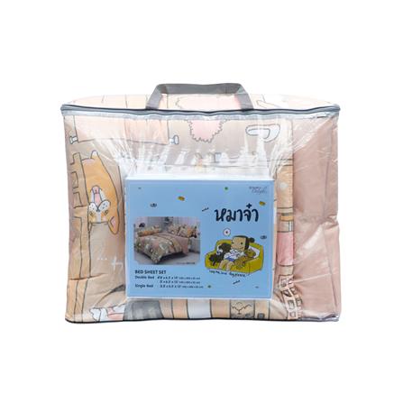 ชุดผ้าปูที่นอน 6 ฟุต 6 ชิ้น TULIP หมาจ๋า 60204-DLC129_3