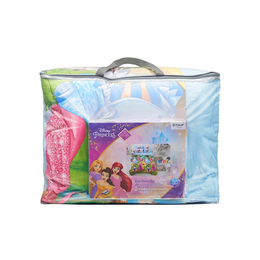 ชุดผ้าปูที่นอน 6 ฟุต 6 ชิ้น TULIP PRINCESS 60255-DLD003
