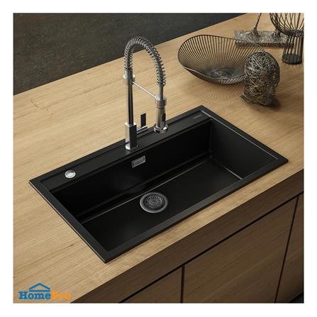 ซิงค์ฝัง 1 หลุม METRIX KIN120BL-BL สีดำ_2