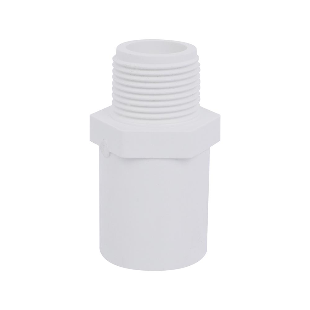 ข้อต่อตรงเกลียวนอก-หนา SCG 3/4 นิ้ว สีขาว