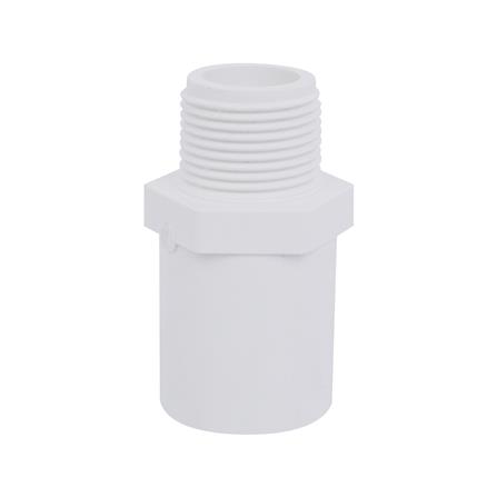 ข้อต่อตรงเกลียวนอก-หนา SCG 3/4 นิ้ว สีขาว_0