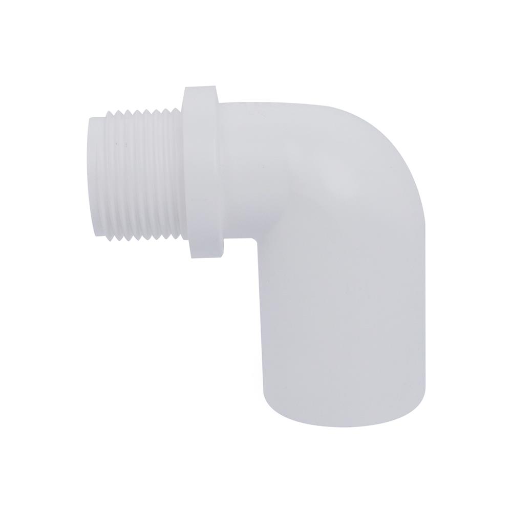 ข้องอ 90 องศา เกลียวนอก-หนา SCG 1 นิ้ว สีขาว