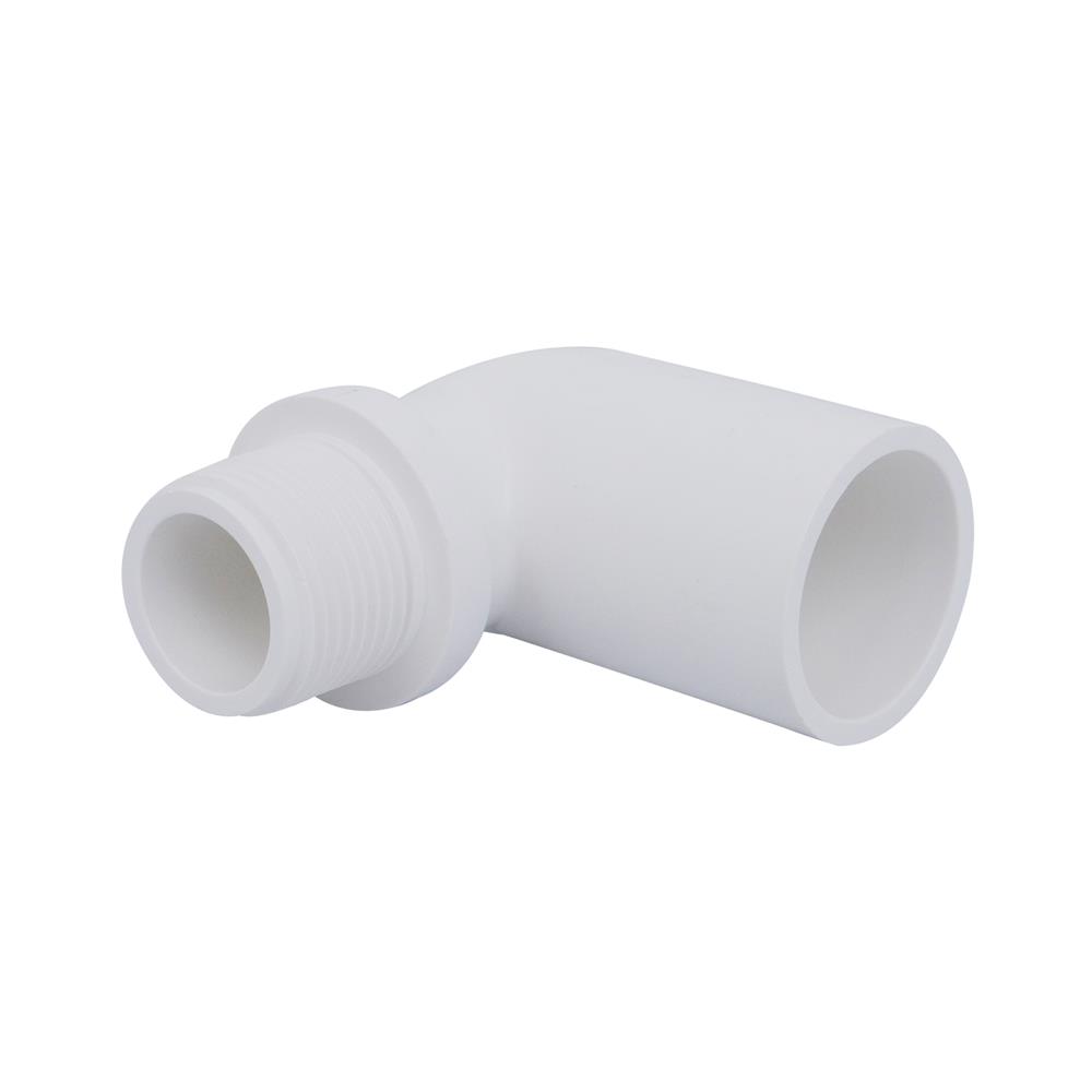 ข้องอ 90 องศา เกลียวนอก-หนา SCG 1 นิ้ว สีขาว