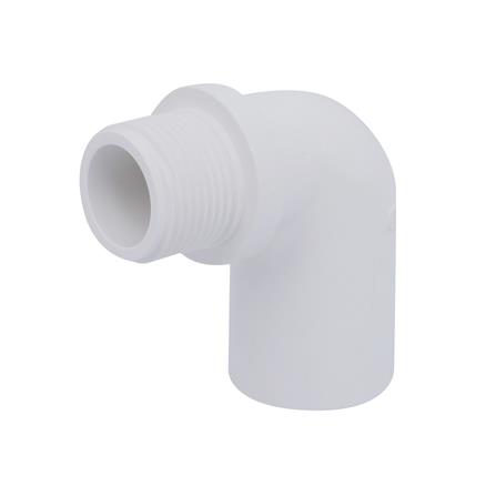 ข้องอ 90 องศา เกลียวนอก-หนา SCG 1 นิ้ว สีขาว