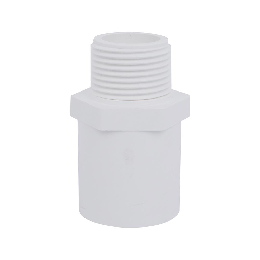 ข้อต่อตรงเกลียวนอก-หนา SCG 1 นิ้ว สีขาว