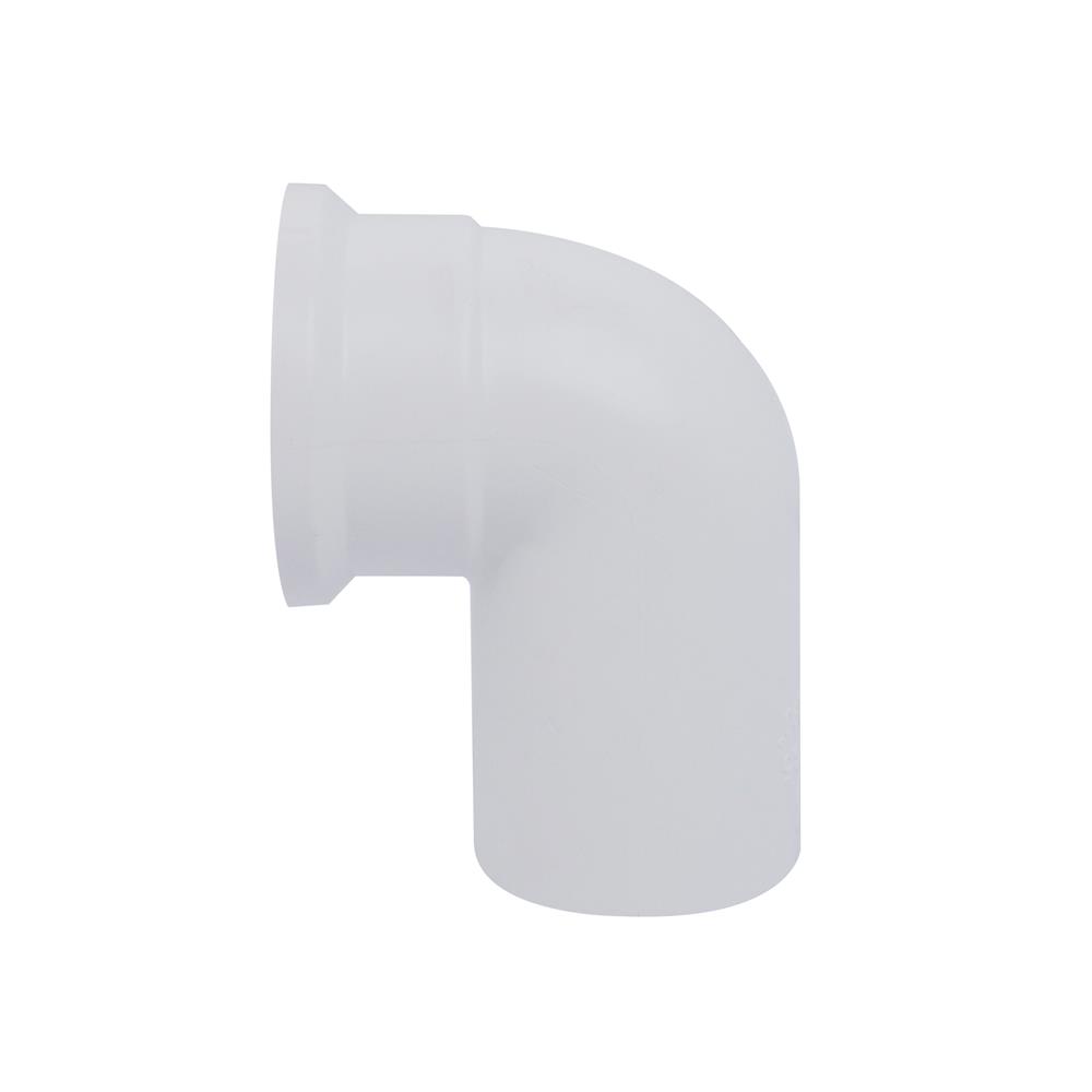 ข้องอ 90 องศา เกลียวในทองเหลือง-หนา SCG 1 นิ้ว สีขาว