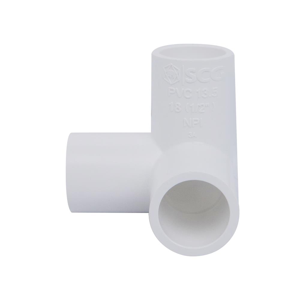 ข้อต่อสามทางตั้งฉาก-หนา SCG 1 นิ้ว สีขาว