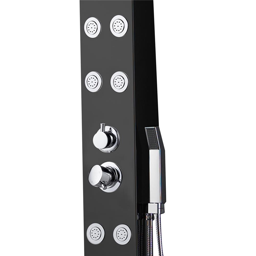 ชุดผนังอาบน้ำ NOVABATH NVB-SPA158B สีดำ