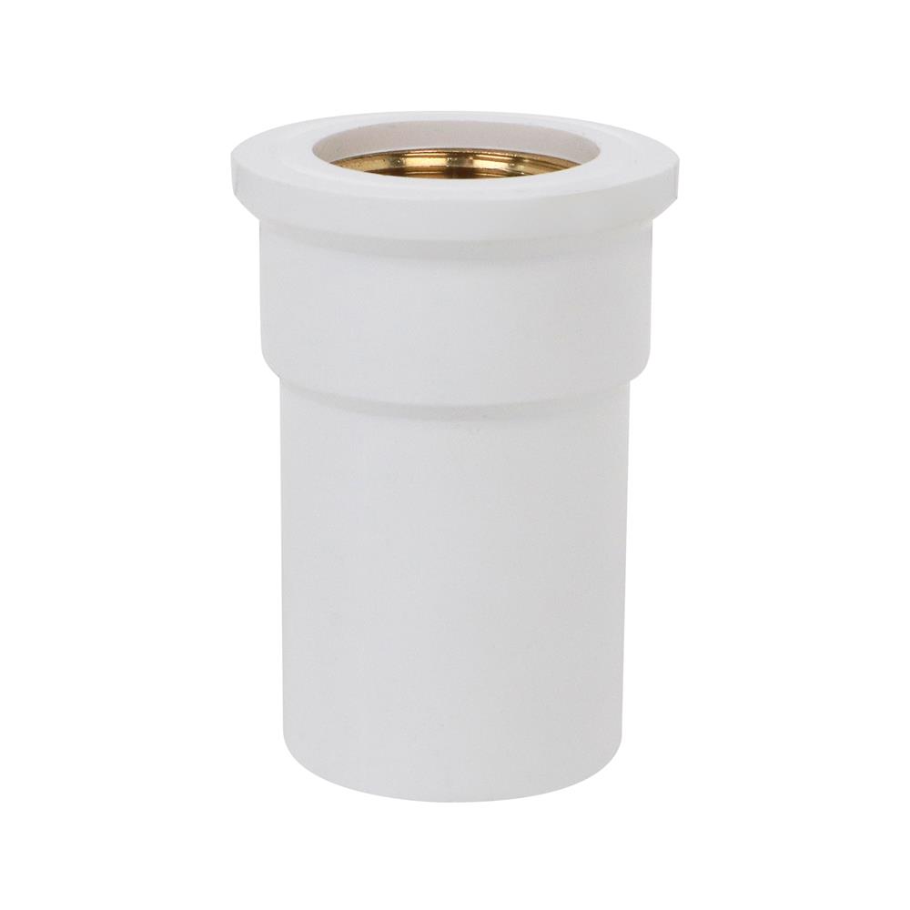 ข้อต่อตรงเกลียวในทองเหลือง-หนา SCG 3/4 นิ้ว สีขาว