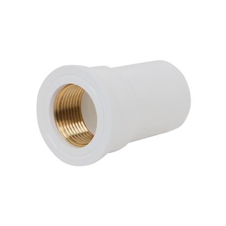 ข้อต่อตรงเกลียวในทองเหลือง-หนา SCG 3/4 นิ้ว สีขาว_1