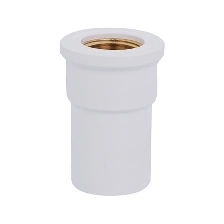 ข้อต่อตรงเกลียวในทองเหลือง-หนา SCG 1/2 นิ้ว สีขาว