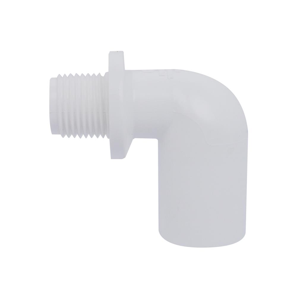 ข้องอ 90 องศา เกลียวนอก-หนา SCG 1/2 นิ้ว สีขาว