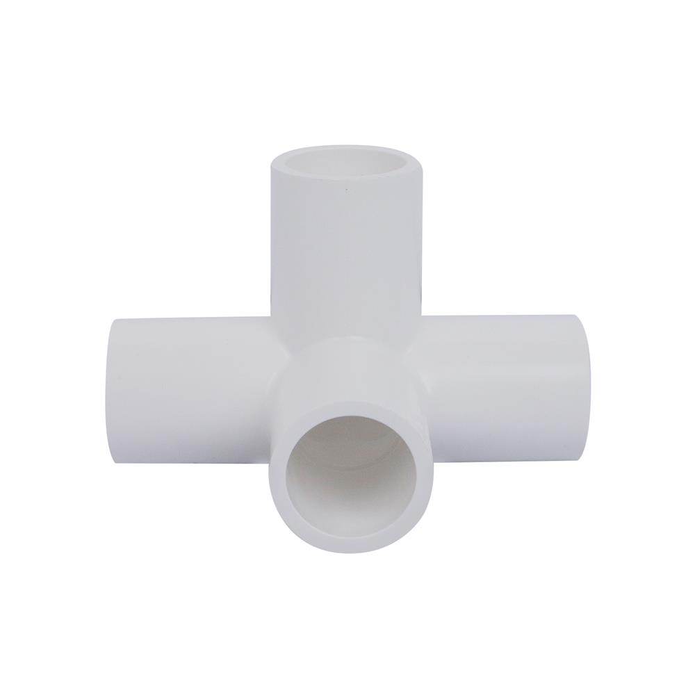 ข้อต่อสี่ทางตั้งฉาก-หนา SCG 1/2 นิ้ว สีขาว