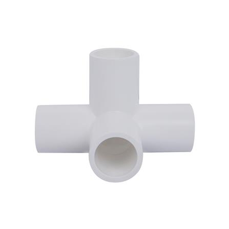 ข้อต่อสี่ทางตั้งฉาก-หนา SCG 1/2 นิ้ว สีขาว_1