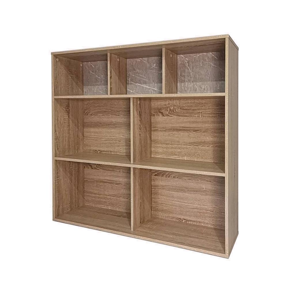 ชั้นวางของทึบ 7 ช่อง ME LIVING SOLID OAK/MARBLE