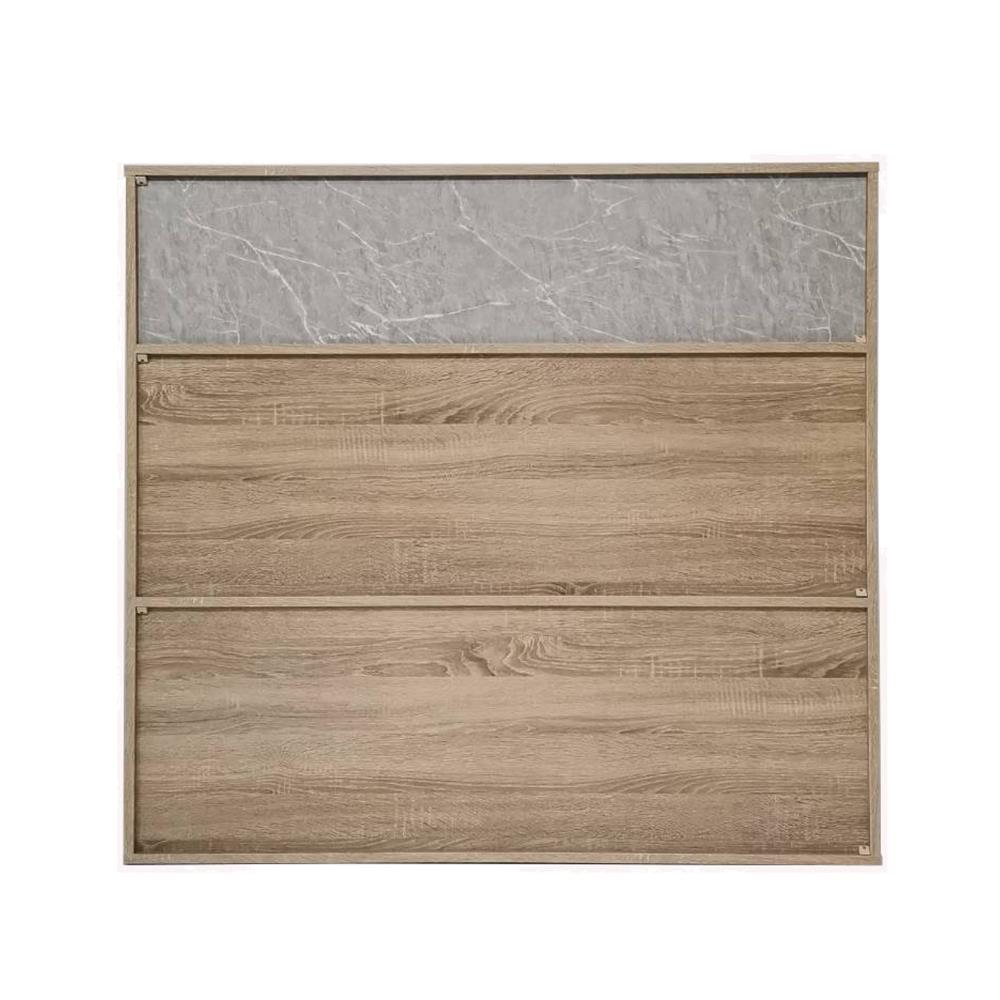 ชั้นวางของทึบ 7 ช่อง ME LIVING SOLID OAK/MARBLE