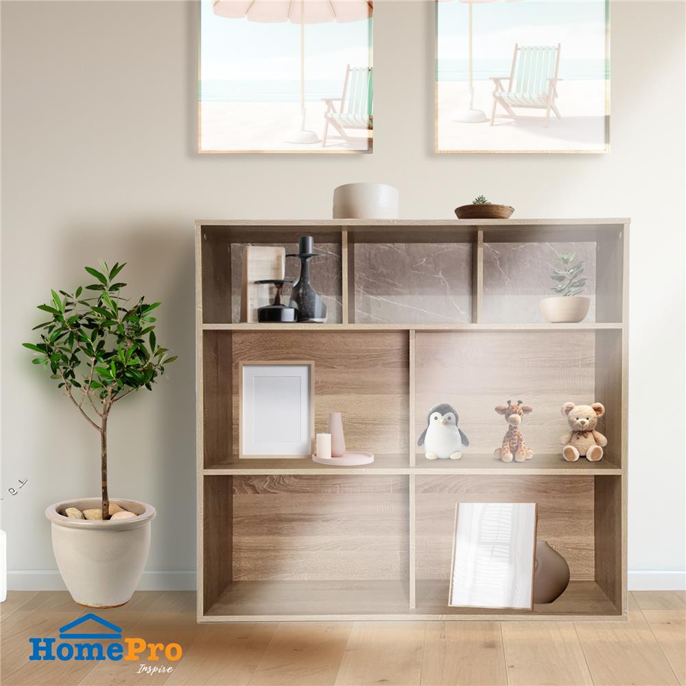 ชั้นวางของทึบ 7 ช่อง ME LIVING SOLID OAK/MARBLE