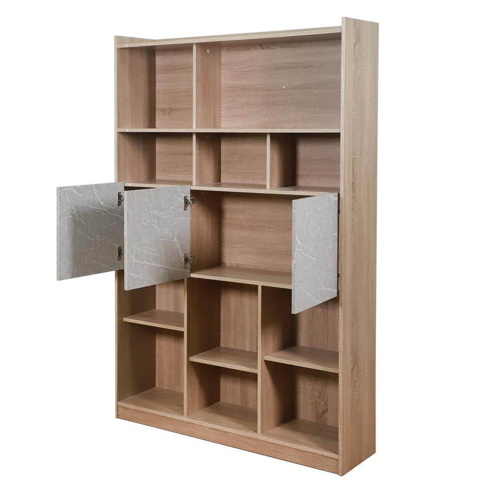 ชั้นวางของหน้าบานผสม 5 ชั้น ME LIVING สีโซลิดโอ๊ค/มาร์เบิ้ล