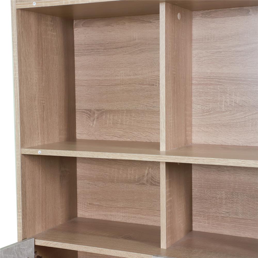 ชั้นวางของหน้าบานผสม 5 ชั้น ME LIVING สีโซลิดโอ๊ค/มาร์เบิ้ล