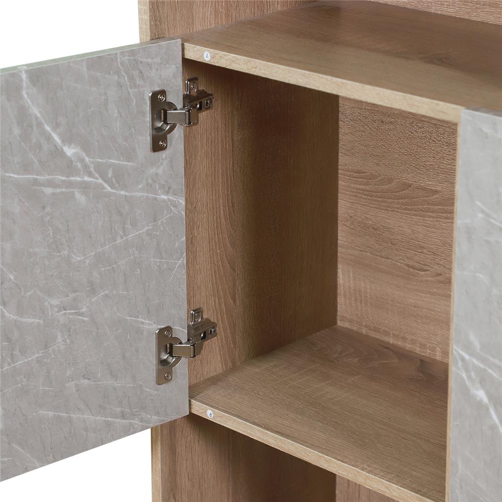 ชั้นวางของหน้าบานผสม 5 ชั้น ME LIVING สีโซลิดโอ๊ค/มาร์เบิ้ล