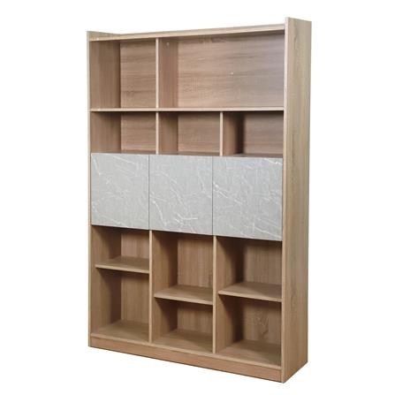 ชั้นวางของหน้าบานผสม 5 ชั้น ME LIVING สีโซลิดโอ๊ค/มาร์เบิ้ล