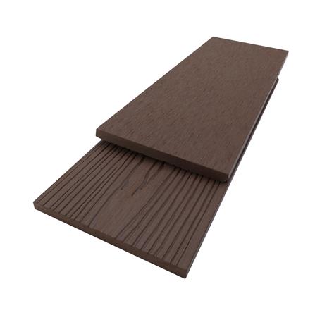 ไม้รั้ว WPC หัวตัด THAISUN 3D 11.5X0.95X200 ซม. สีน้ำตาลช็อกโกแลต