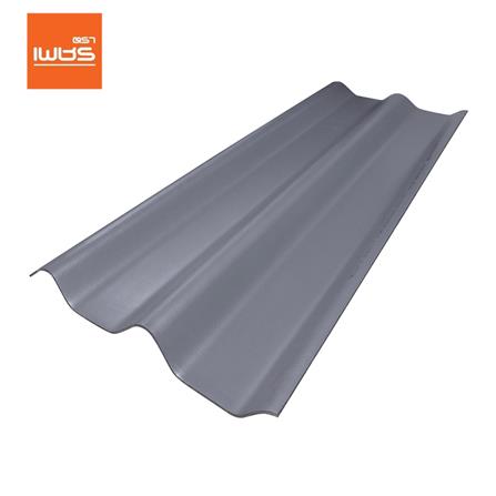 กระเบื้องหลังคา ลอนคู่ ตราเพชร 0.5x50x120 ซม. สีเทาไทเทเนี่ยม_0