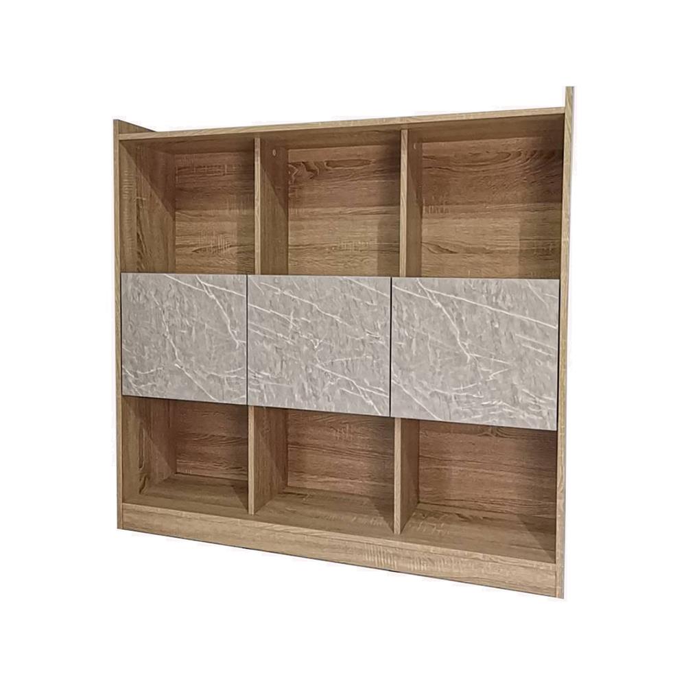 ชั้นวางของผสม 8 ช่อง ME LIVING SOLID OAK/MARBLE GREY