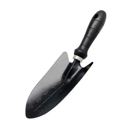 ช้อนพรวนดินเหล็ก ด้ามพลาสติก SPRING ใหญ่ สีดำ_0