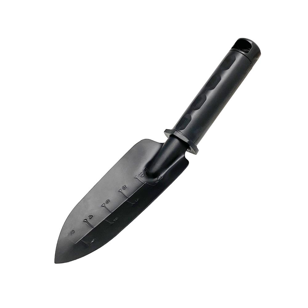 ช้อนพรวนดินเหล็ก ด้ามพลาสติก SPRING เล็ก สีดำ