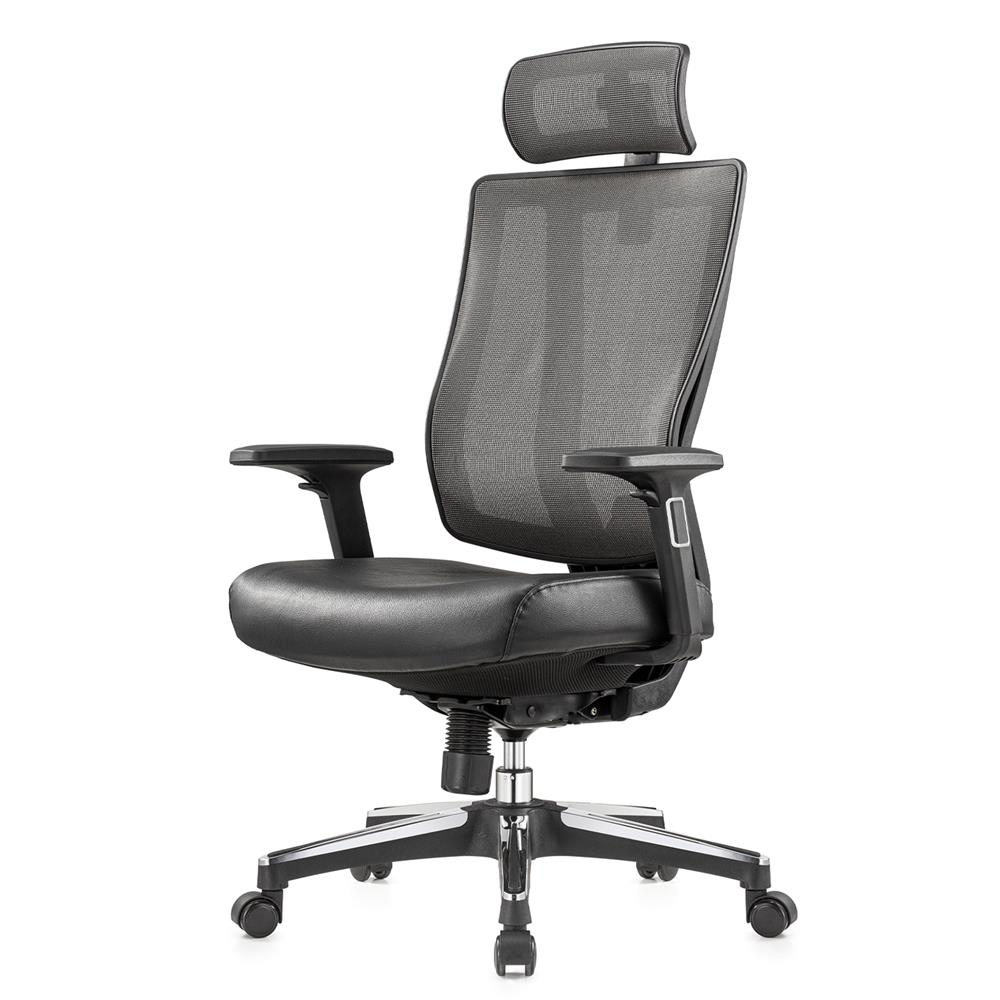 เก้าอี้สำนักงาน FURDINI ALINA A633 PU สีดำ/เทา_0