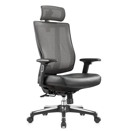 เก้าอี้สำนักงาน FURDINI ALINA A633 PU สีดำ/เทา_4