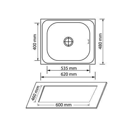 ซิงค์ฝัง 1 หลุม AXIA PP 6248 สเตนเลส_3
