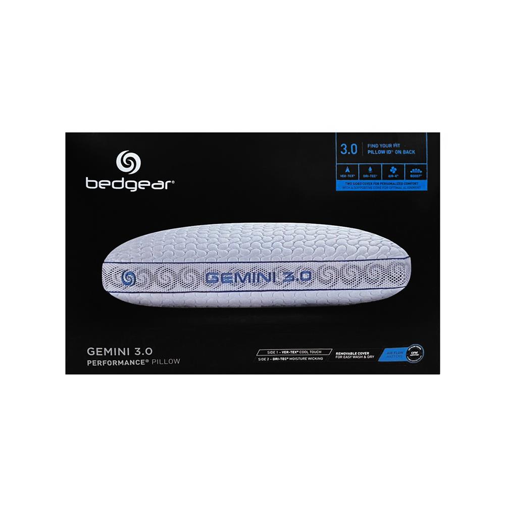 หมอนสุขภาพ เมมโมรี่โฟม BEDGEAR GEMINI 3.0 17x24 นิ้ว สีขาว