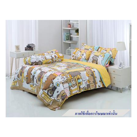 ชุดผ้าปูที่นอน 6 ฟุต 5 ชิ้น TULIP หมาจ๋า 60012-DLC132