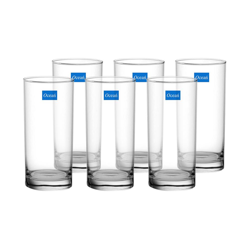 แก้วน้ำ 380 มล. OCEAN GLASS FINE DRINK แพ็ก 6 ใบ
