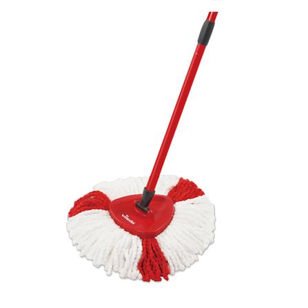 ชุดถังปั่นพร้อมไม้ม็อบ VILEDA EASY WRING & CLEAN TUBO สีดำ/แดง_1