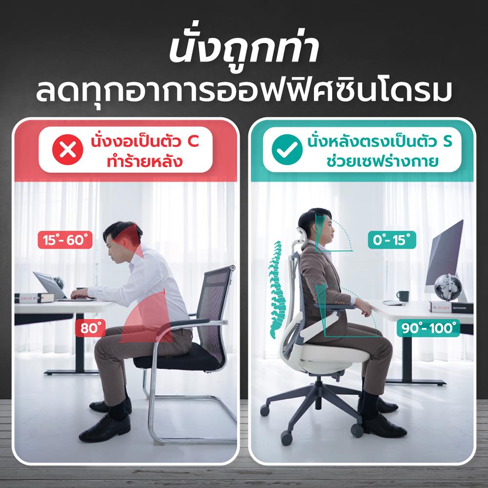 เก้าอี้สุขภาพ BEWELL EMBRACE PLUS สีดำ