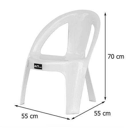 เก้าอี้พลาสติก ME LIVING JACK สีขาว_5