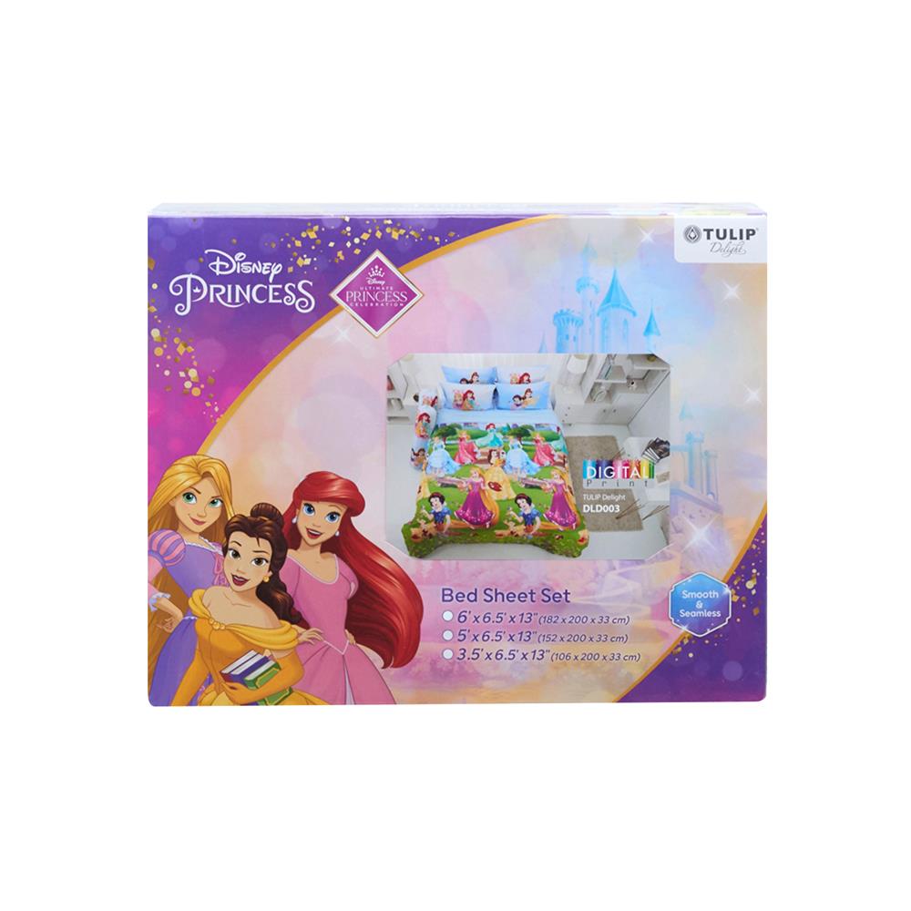 ชุดผ้าปูที่นอน 3.5 ฟุต 3 ชิ้น  TULIP PRINCESS 60113-DLD003