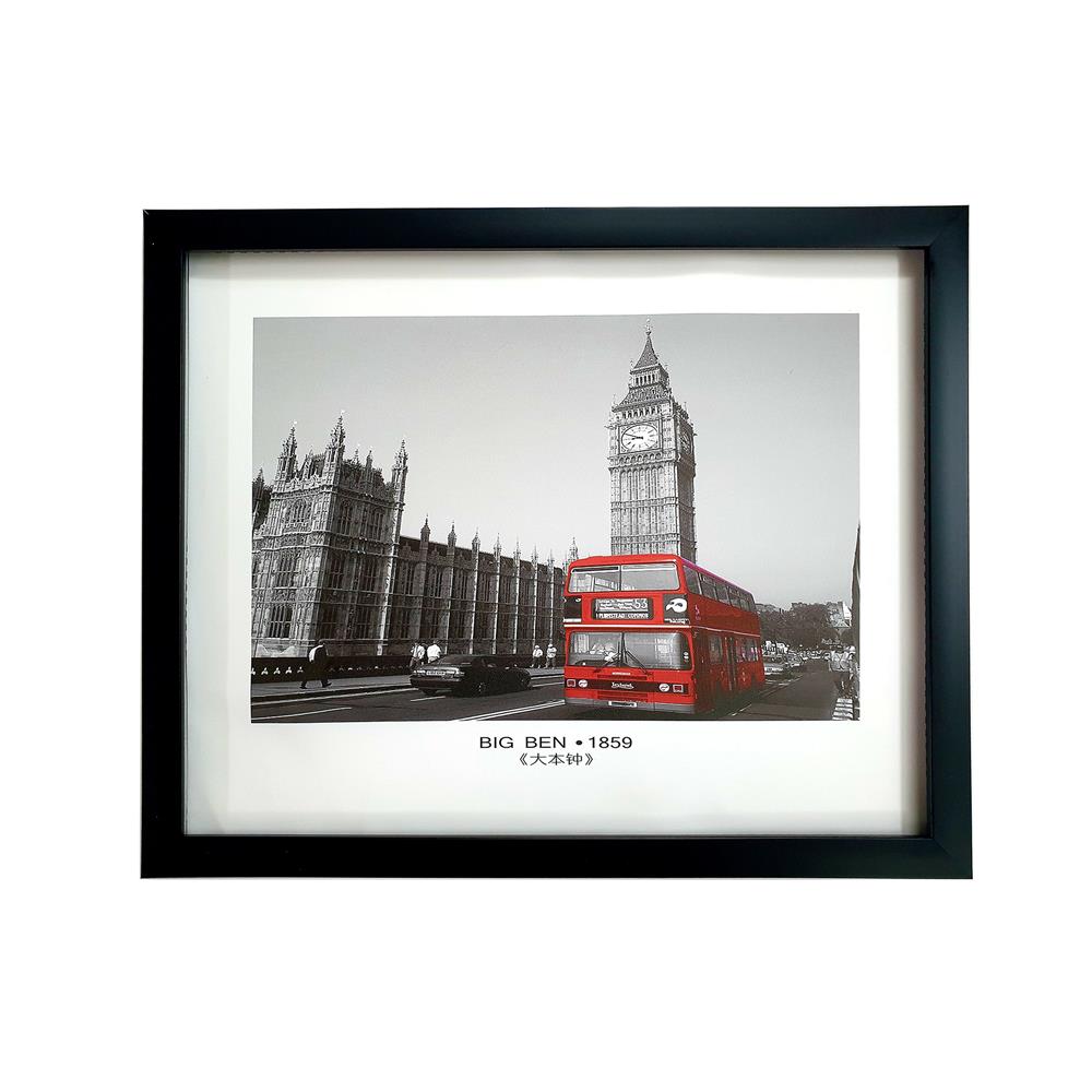 กรอบรูป PTS BIG BEN 18X14 นิ้ว สีดำ