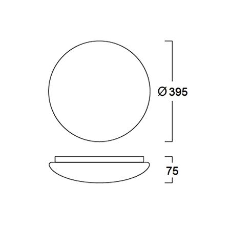 ไฟเพดาน LED LUMAX 03-A1369 15.5 นิ้ว 36 วัตต์ DAYLIGHT/COOL WHITE/WARM WHITE สีขาว_6