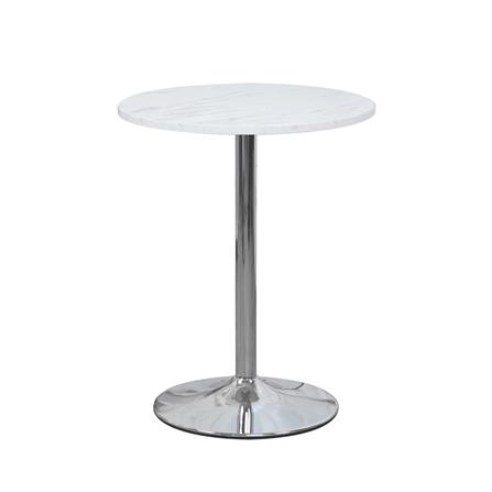 โต๊ะกลมขาแชมเปญ ME LIVING MARBLE ลายหินอ่อนขาว_1