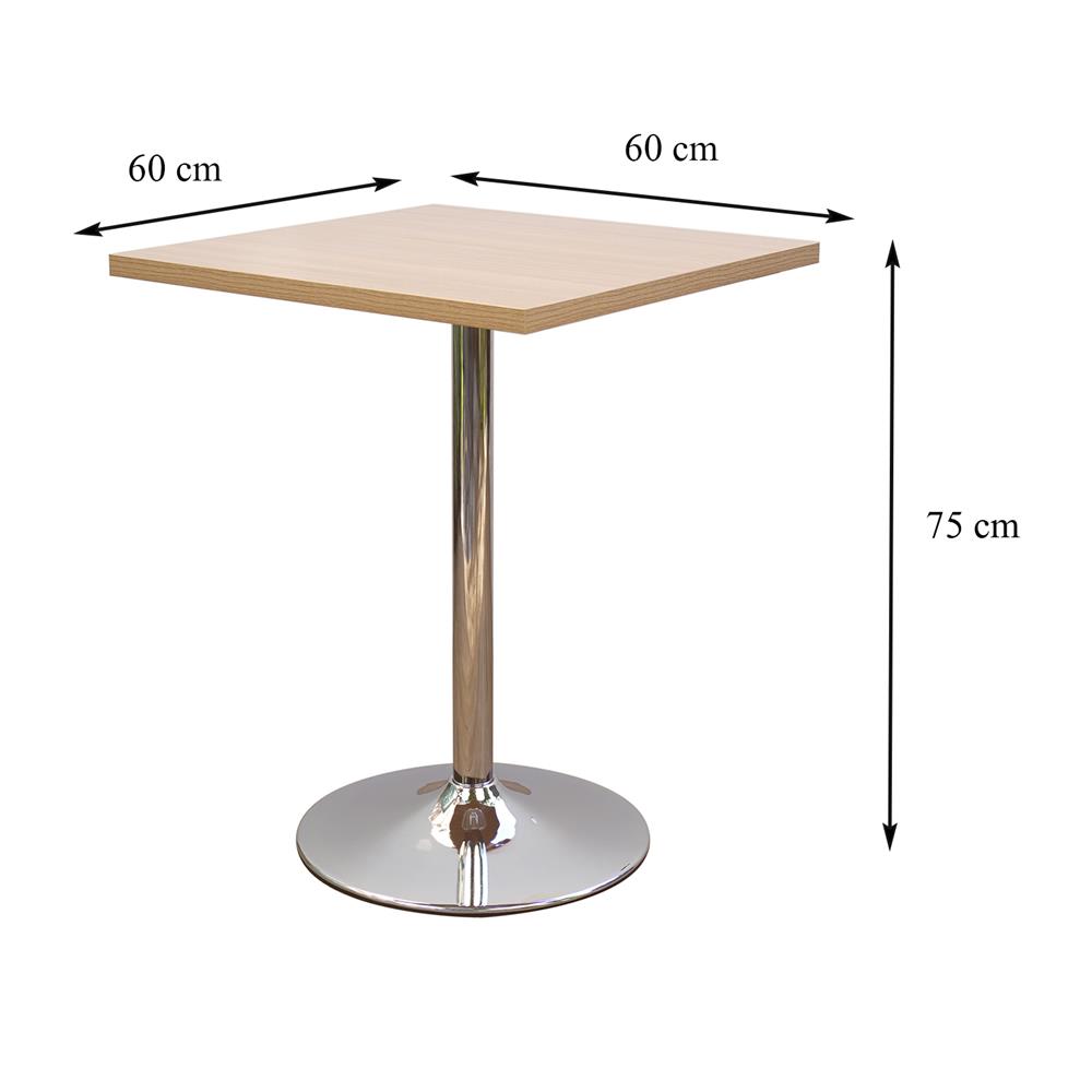 โต๊ะเหลี่ยมขาแชมเปญ ME LIVING WILLOW สีลาเต้