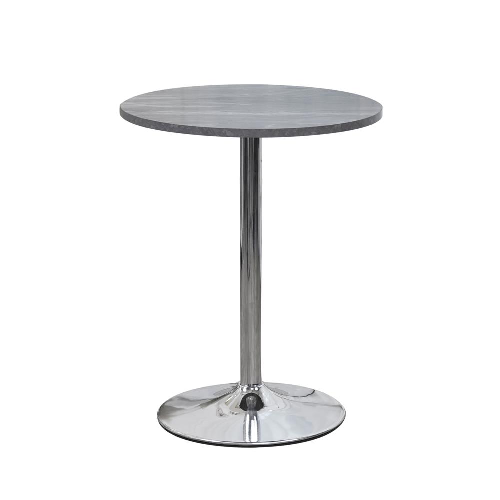 โต๊ะกลมขาแชมเปญ ME LIVING MARBLE ลายหินอ่อนดำ_0